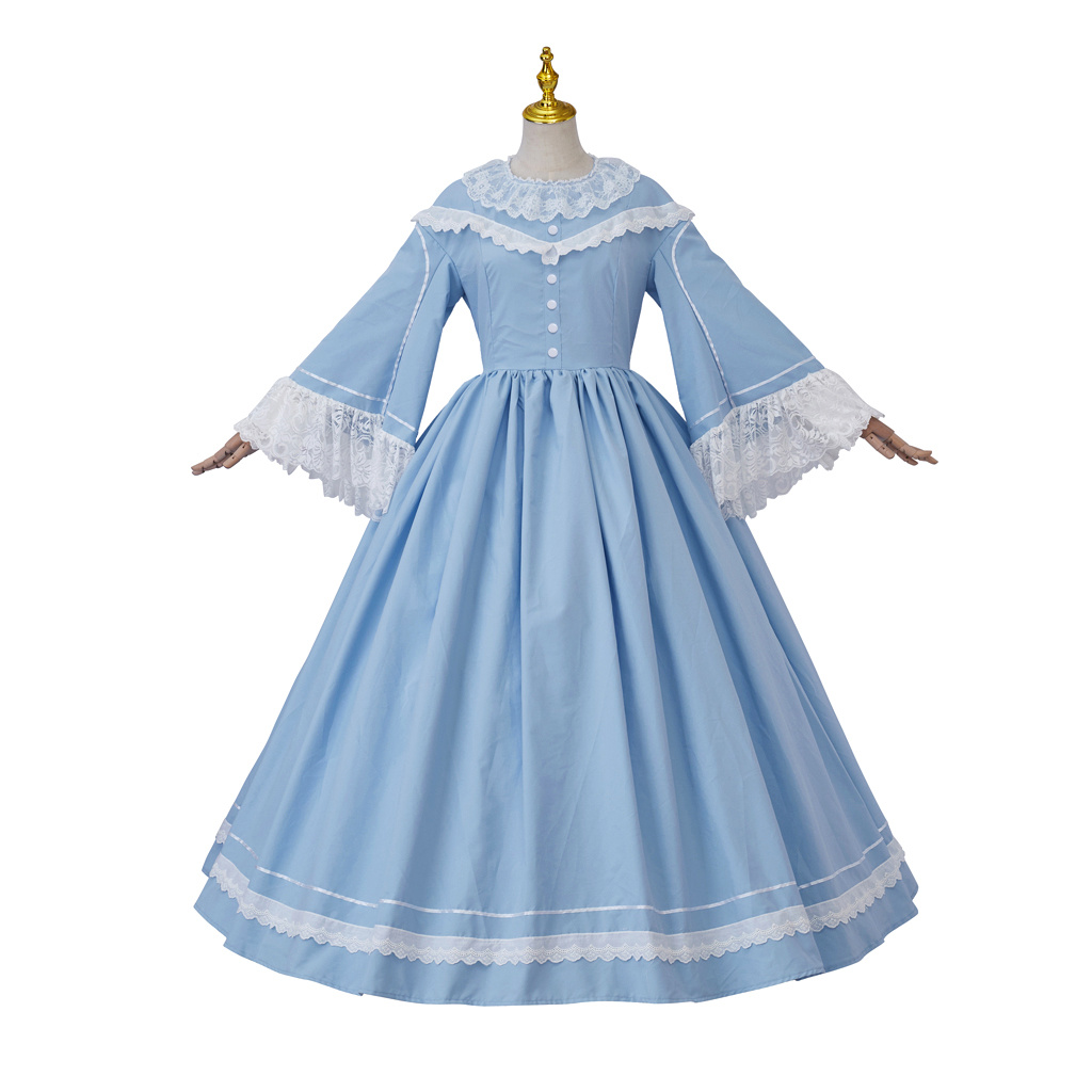 Evening Gown - 1860s vitoriano guerra civil cosplay traje
