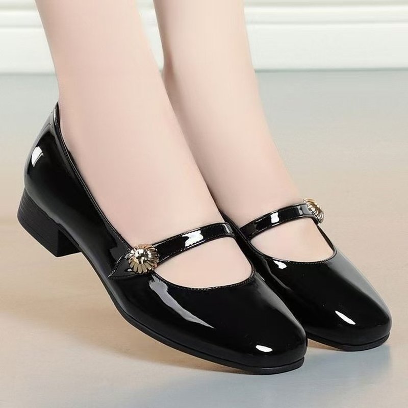 Womens Heels - Sapatos Mary Jane Vintage para Mulheres,