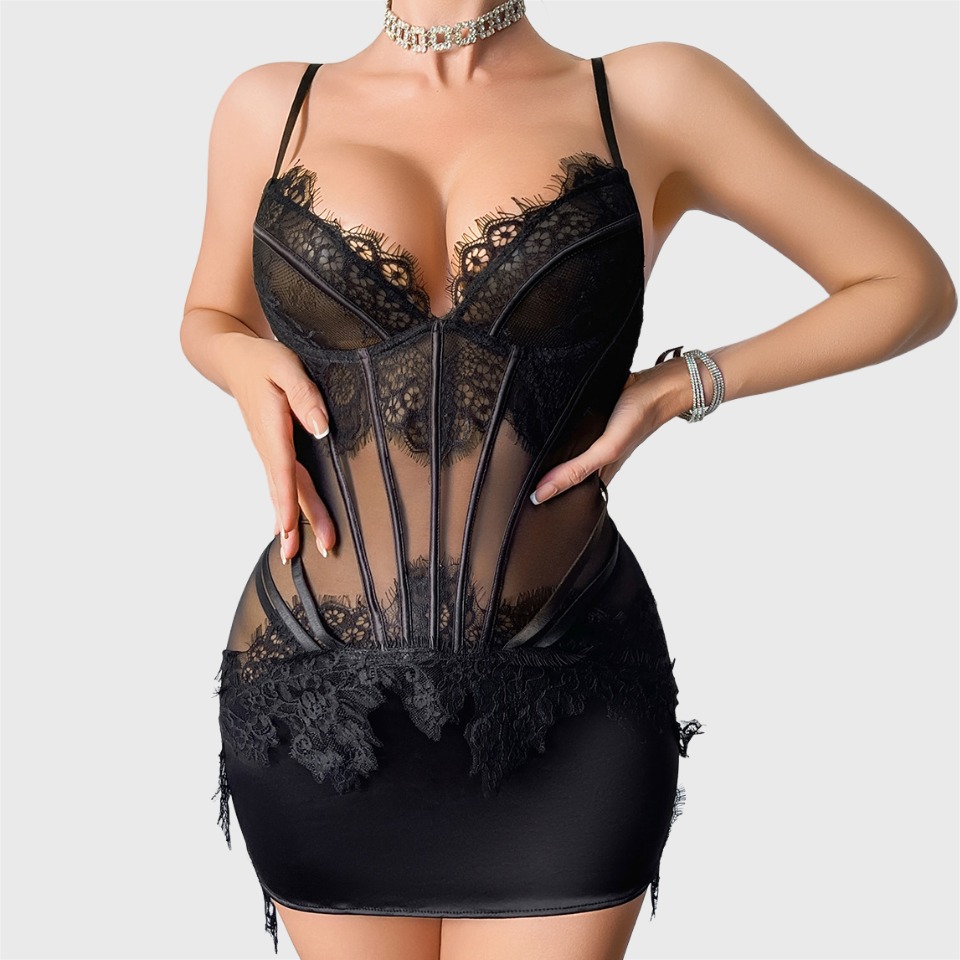 Lace Dress - Conjunto de Lingerie Ellolace Willowy, Vestido