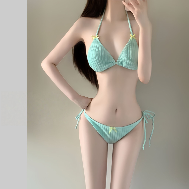 Womens Suit - Conjunto de Biquíni Feminino de Manga