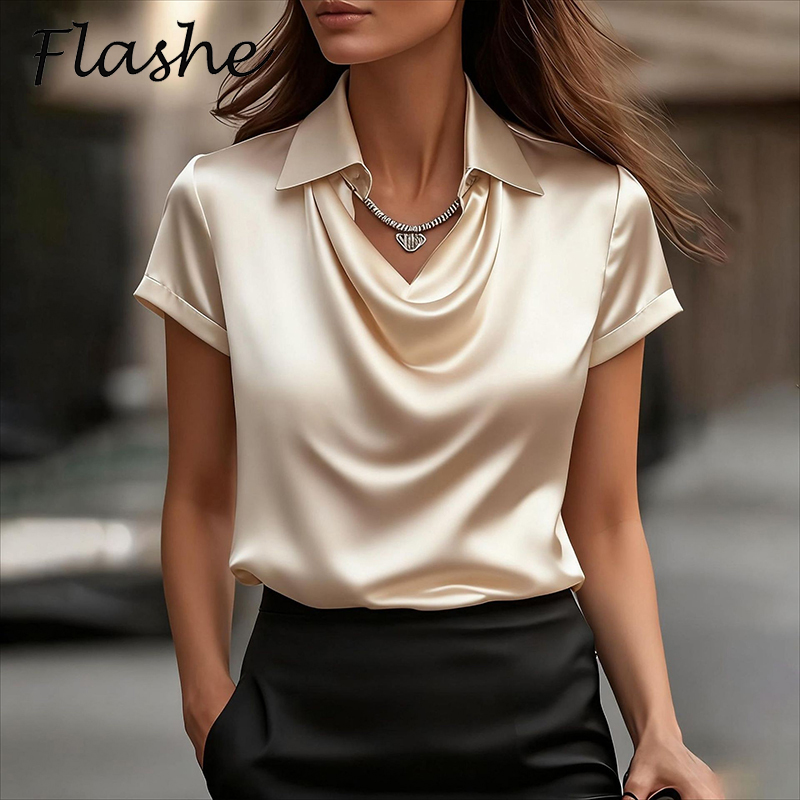 Silk Blouse - Todos os jogos camisa de cetim