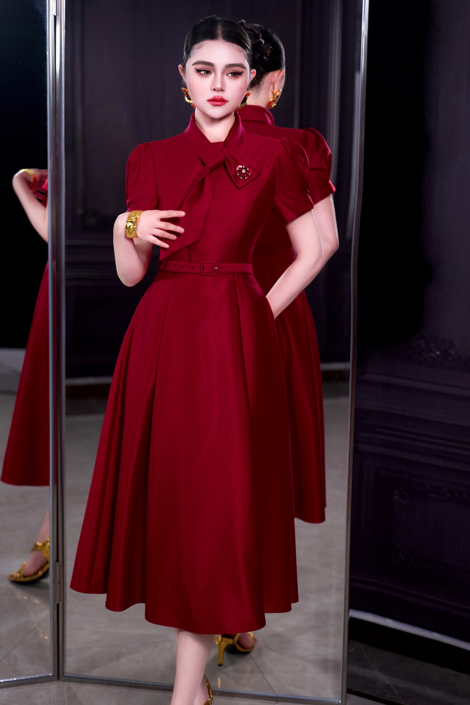 Vestido Feminino Vermelho ZJYT - Women'S Red Formal Wear avaliação e preço