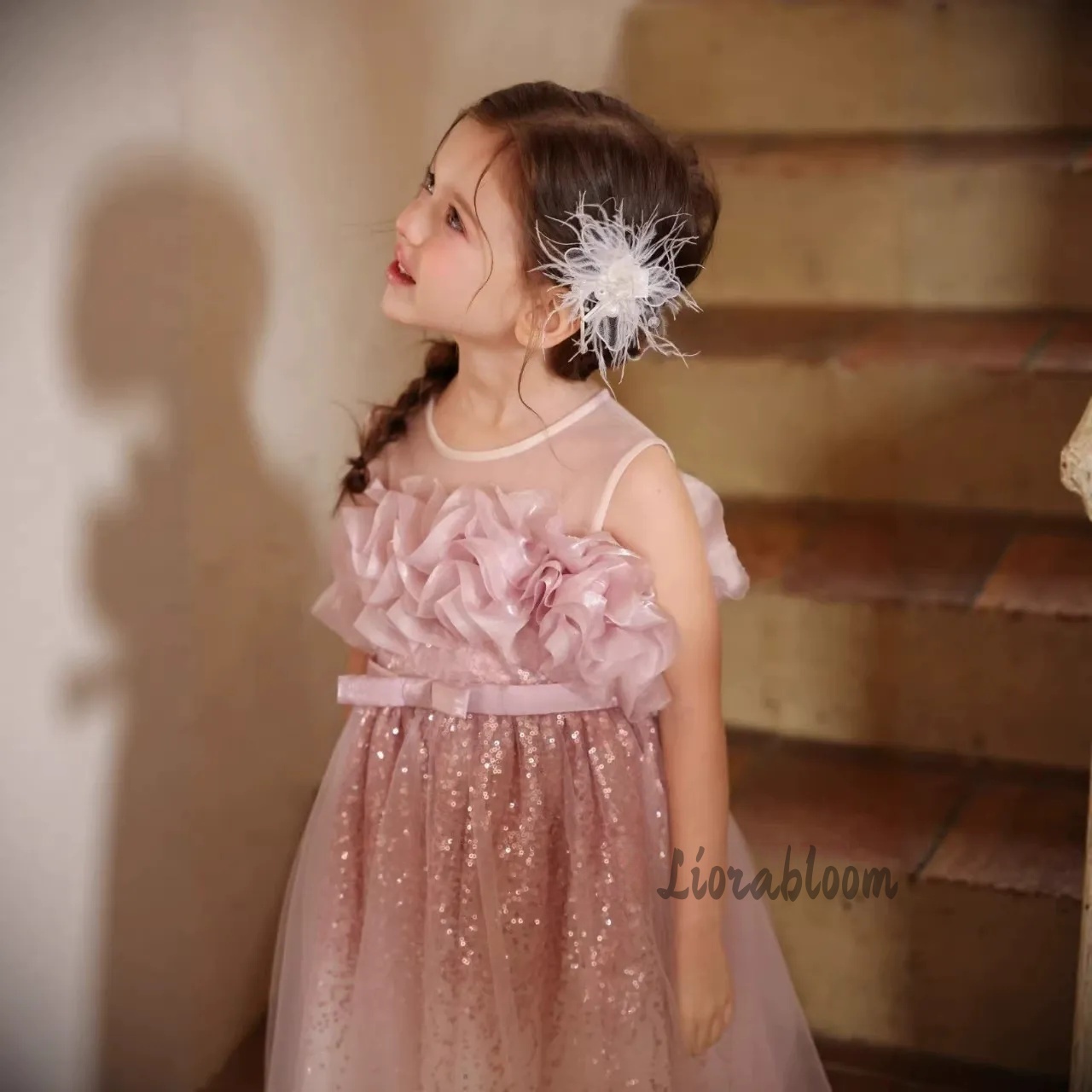 Vestido de Festa Rosa Ondulado - Formal Skirt avaliação e preço