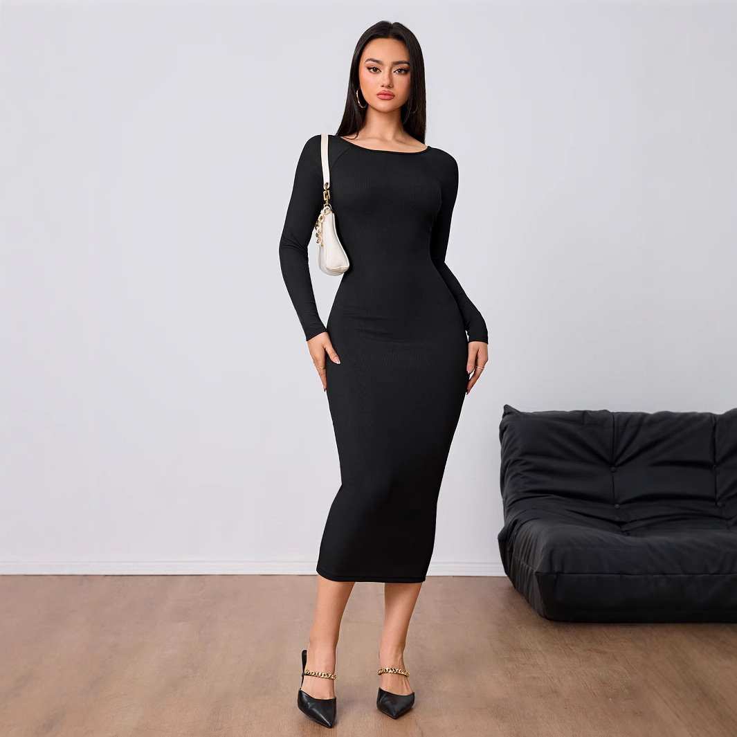 Vestido Simples de Moda Femini - Midi Dress avaliação e preço