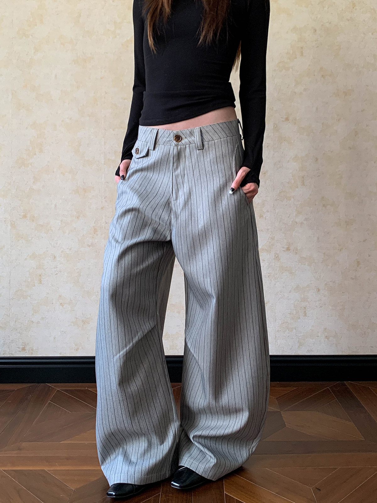 Calças casuais de perna larga  - Tailored Trouser Wide avaliação e preço