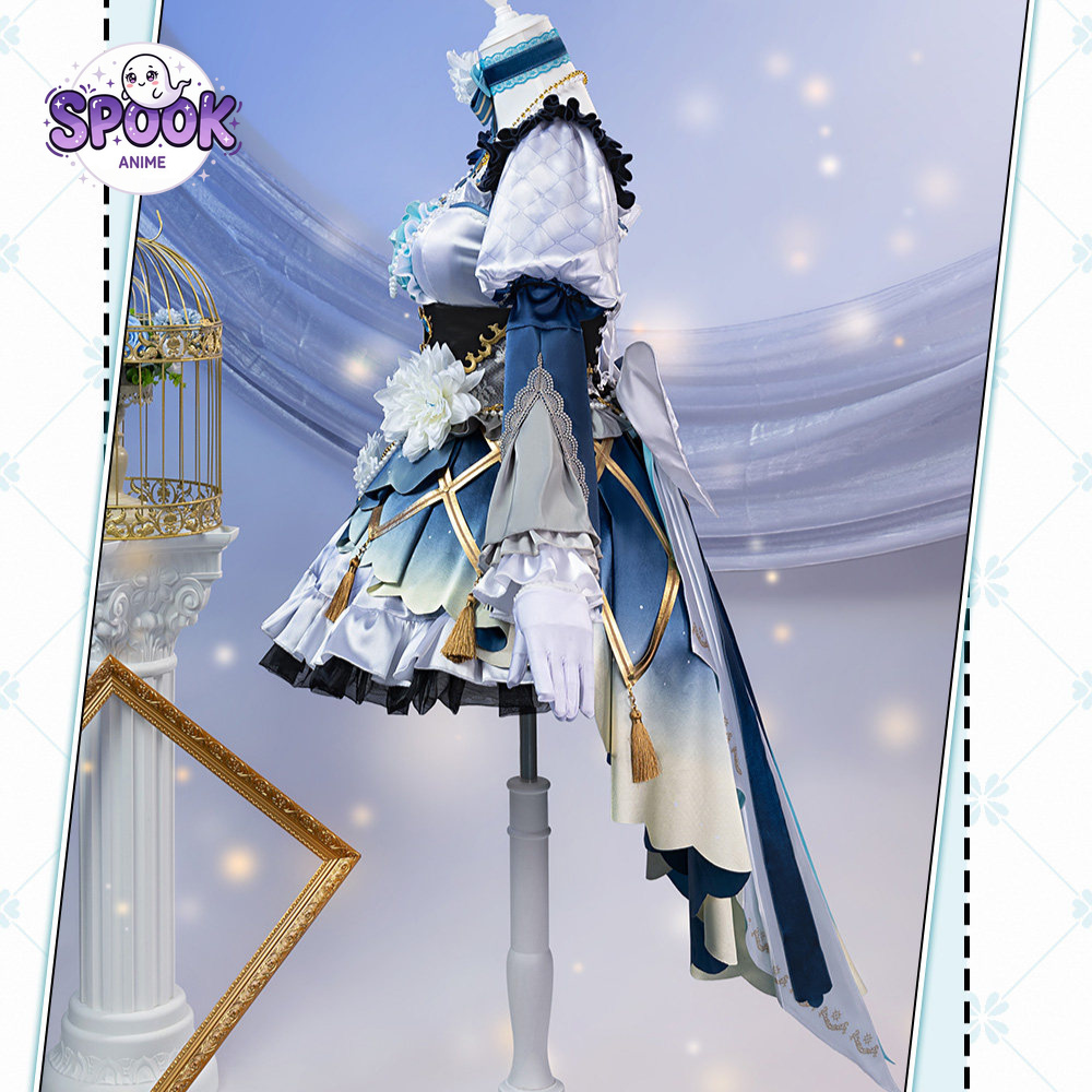 Vestido Lolita Azul e Branco S - Evening Gown avaliação e preço